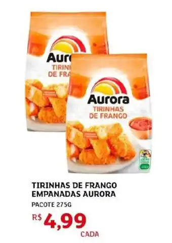 Tirinhas de frango empanadas aurora pacote