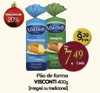 Cometa Supermercados Pão de forma VISCONTI oferta