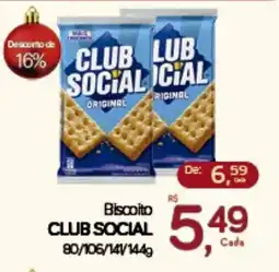 Cometa Supermercados Biscoito CLUB SOCIAL oferta