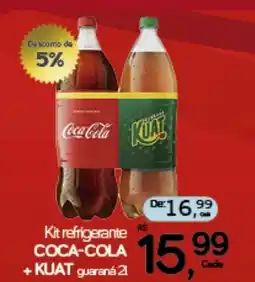Cometa Supermercados Kit refrigerante COCA-COLA +KUAT guaraná oferta
