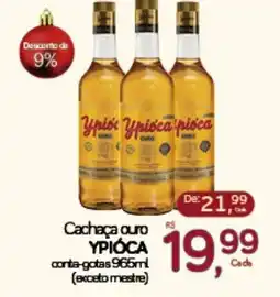 Cometa Supermercados Cachaça ouro YPIÓCA conta-gotas oferta