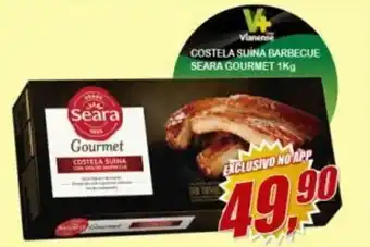 Vianense Supermercados Costela a Suina Barbecua Seara Gourmet 1kg oferta