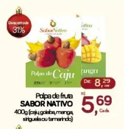 Cometa Supermercados Polpa de fruta SABOR NATIVO oferta