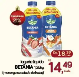 Cometa Supermercados Iogurte Liquido BETANIA oferta