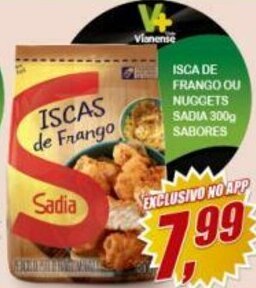 Vianense Supermercados Isca de Frango ou Nuggets Sadia 300g Sabores oferta