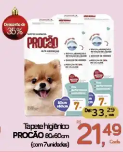 Cometa Supermercados Tapete higiênico PROCÃO oferta