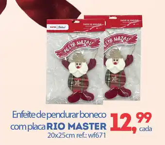 Enfeite de pendurar boneco complaca RIO MASTER