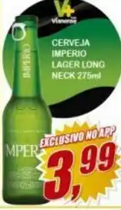 Vianense Supermercados Cerveja Imperio lager long neck 275ml oferta