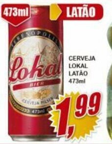 Vianense Supermercados Cerveja Lokal latao 473ml oferta