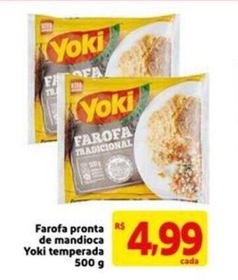 Extra Farofa Pronta de Mandioca Yoki temperada 500g oferta