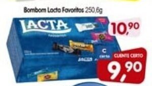 Cercadão Bombom Lacta Favoritos cx 250.6g oferta