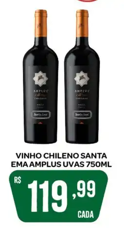 Atacadão Dia a Dia Vinho chileno santa ema amplus uvas oferta