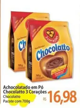 Atacadão Achocolatado em Pó Chocolatto 3 Corações oferta