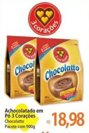 Achocolatado em Pó 3 Corações