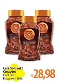 Atacadão Café Solúvel 3 Corações oferta