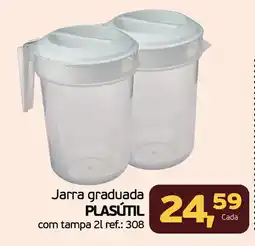 Cometa Supermercados Jarra graduada PLASÚTIL com tampa oferta