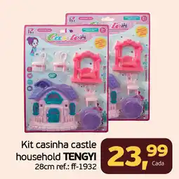 Cometa Supermercados Kit casinha castle household TENGYI oferta