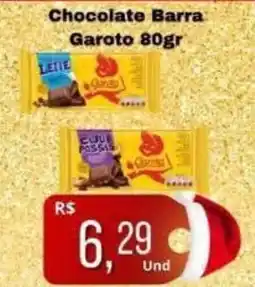 Supermercados Pague Menos Chocolate Barra Garoto oferta