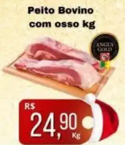 Supermercados Pague Menos Peito Bovino com osso oferta