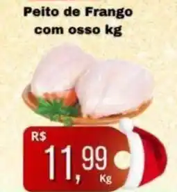 Supermercados Pague Menos Peito de Frango com osso oferta
