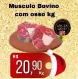 Supermercados Pague Menos Musculo Bovino com osso oferta