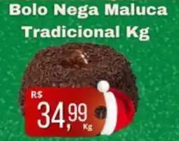 Supermercados Pague Menos Bolo Nega Maluca Tradicional oferta