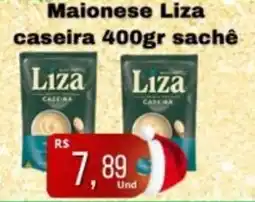 Supermercados Pague Menos Maionese Liza caseira sachê oferta