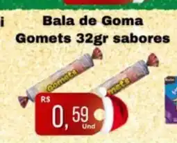 Supermercados Pague Menos Bala de Goma Gomets sabores oferta