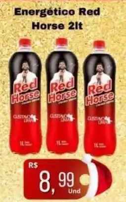 Supermercados Pague Menos Energético Red Horse oferta