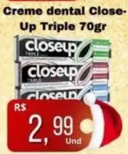 Supermercados Pague Menos Creme dental Close- Up Triple oferta