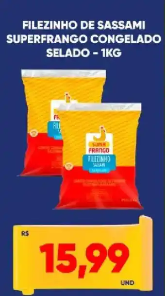 Filezinho de sassami superfrango congelado selado