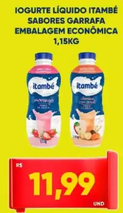 Tatico Iogurte líquido itambé sabores garrafa embalagem econômica oferta