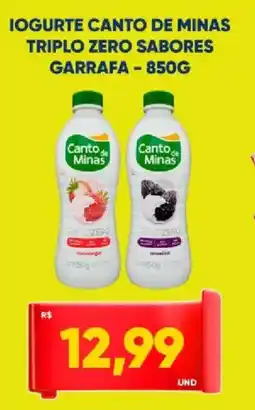 Tatico Iogurte canto de minas triplo zero sabores garrafa oferta