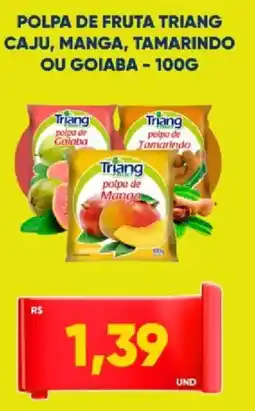 Tatico Polpa de fruta triang caju, manga, tamarindo ou goiaba oferta