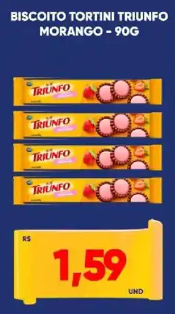 Tatico Biscoito tortini triunfo morango oferta