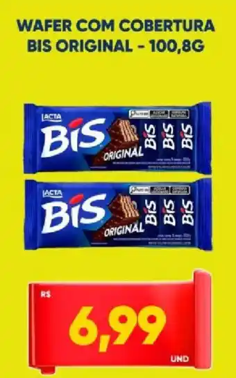 Tatico Wafer com cobertura bis original oferta