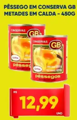 Tatico Pêssego em conserva gb metades em calda oferta