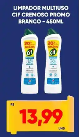 Tatico Limpador multiuso cif cremoso promo branco oferta