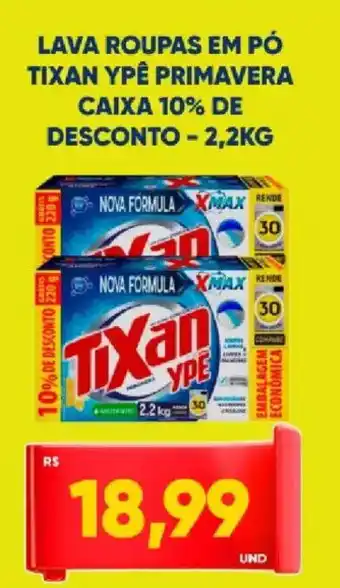 Tatico Lava roupas em pó tixan ypê primavera oferta