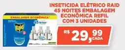 Bahamas Supermercados Inseticida elétrico raid 45 noites embalagem econômica refil oferta