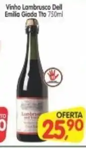 Cercadão Vinho Lambrusco Dell Emilia Giada Tto 750ml oferta