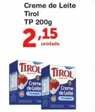 Roldão Creme de Leite Tirol TP 200g oferta