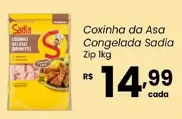 Atacadão Dia a Dia Coxinha da Asa Congelada Sadia Zip oferta