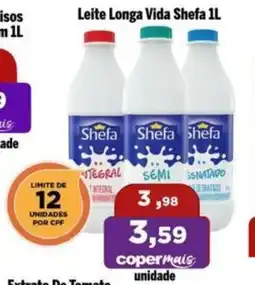 Copercana Leite Longa Vida Shefa oferta