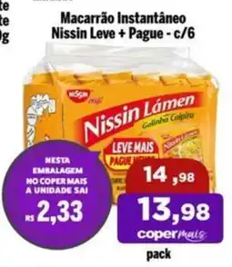 Copercana Macarrão Instantâneo Nissin oferta