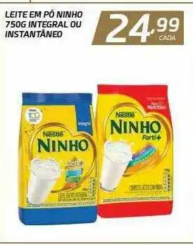 CenterBox Leite Em Pó Ninho 750g Integral Ou Instantâneo oferta