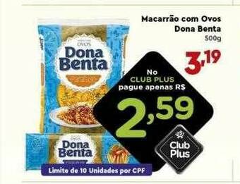 Supermercado Lavapés Macarrão Com Ovos Dona Benta oferta