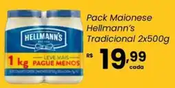 Atacadão Dia a Dia Pack Maionese Hellmann's Tradicional oferta