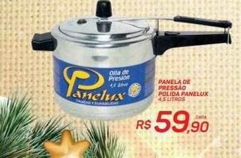 GBarbosa Panela De Pressão Polida Panelux 4.5 Litros oferta