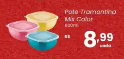 Atacadão Dia a Dia Pote Tramontina Mix Color oferta